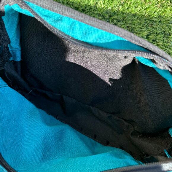 LL Bean Fanny Pack With Bottle‎ Holder - Teal & Black - Adjustable Belt - Picture 5 of 7